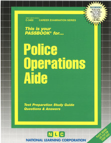 Police Operations Aide - 9780837334028 by National Learning Corporation, 9780837334028