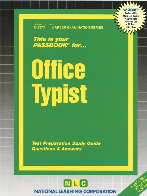 Office Typist - 9780837333731 by National Learning Corporation, 9780837333731