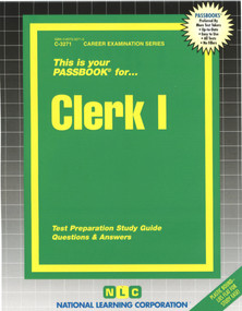 Clerk I - 9780837332710 by National Learning Corporation, 9780837332710