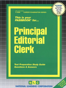 Principal Editorial Clerk - 9780837325668 by National Learning Corporation, 9780837325668