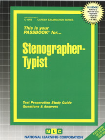 Stenographer-Typist - 9780837319667 by National Learning Corporation, 9780837319667