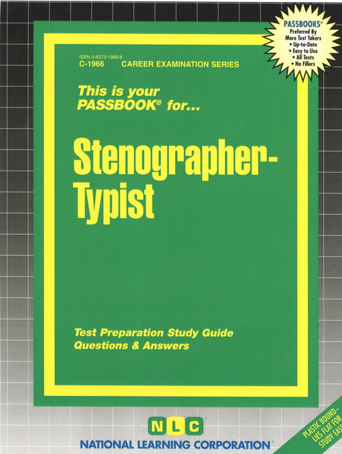 Stenographer-Typist - 9780837319667 by National Learning Corporation, 9780837319667