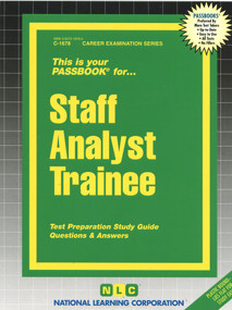 Staff Analyst Trainee - 9780837316789 by National Learning Corporation, 9780837316789