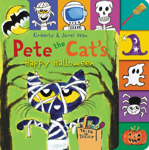 Pete the Cat's Happy Halloween (A Tabbed Board Book for Kids) by James Dean, Kimberly Dean, James Dean, 9780062868442