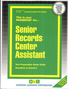 Senior Records Center Assistant - 9780837319193 by National Learning Corporation, 9780837319193