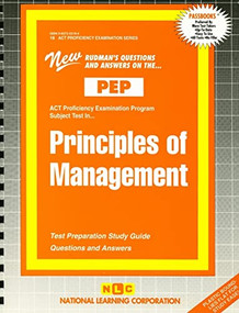 Principles of Management - 9780837355184 by National Learning Corporation, 9780837355184