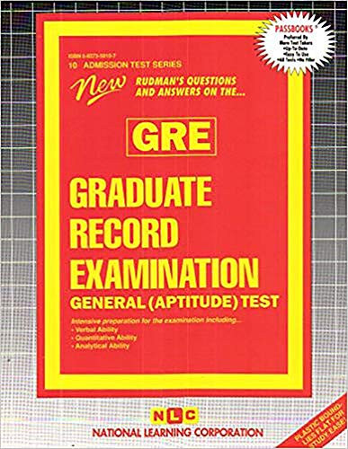 Graduate Record Examination-General (Aptitude) Test (GRE) - 9780837350103 by National Learning Corporation