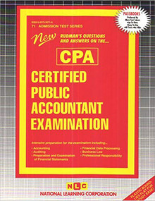 Certified Public Accountant Examination (CPA) - 9780837350714 by National Learning Corporation, 9780837350714