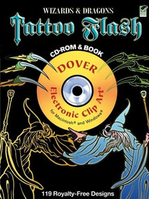 Wizards and Dragons Tattoo Flash CD-ROM and Book by Alan Weller, 9780486990514