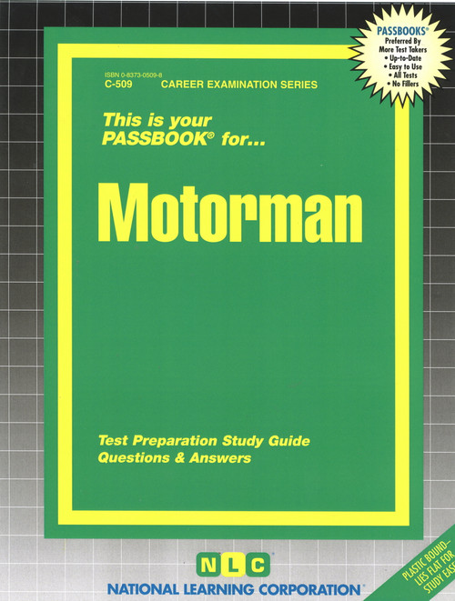 Motorman - 9780837305097 by National Learning Corporation, 9780837305097