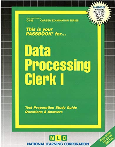 Data Processing Clerk I - 9780837305363 by National Learning Corporation, 9780837305363