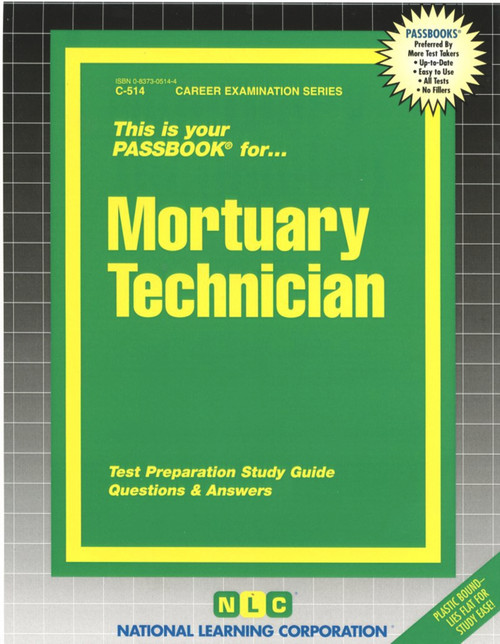 Mortuary Technician - 9780837305141 by National Learning Corporation, 9780837305141