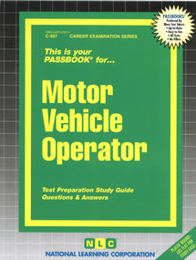 Motor Vehicle Operator - 9780837305073 by National Learning Corporation, 9780837305073