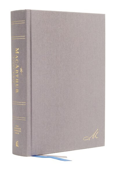 NASB, MacArthur Study Bible, 2nd Edition, Hardcover, Gray, Comfort Print (Unleashing God's Truth One Verse at a Time) by John F. MacArthur, Thomas Nelson, 9780785230304