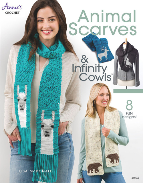 Animal Scarves & Infinity Cowls by Lisa McDonald, 9781640251199