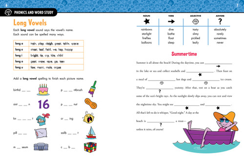 Mad Libs Workbook: Grade 3 Reading (Aligns with State and National Common Core Standards) by Wiley Blevins, Mad Libs, 9780593222836
