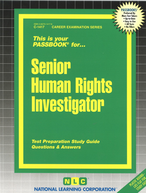 Senior Human Rights Investigator - 9780837314174 by National Learning Corporation, 9780837314174