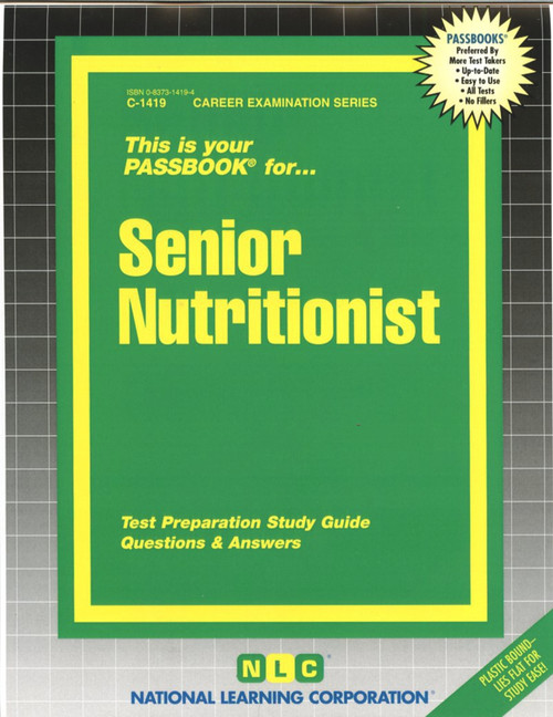 Senior Nutritionist - 9780837314198 by National Learning Corporation, 9780837314198