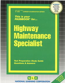 Highway Maintenance Specialist - 9780837313306 by National Learning Corporation, 9780837313306