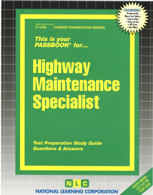 Highway Maintenance Specialist - 9780837313306 by National Learning Corporation, 9780837313306