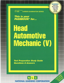 Head Automotive Mechanic (V) - 9780837313023 by National Learning Corporation, 9780837313023