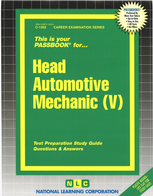 Head Automotive Mechanic (V) - 9780837313023 by National Learning Corporation, 9780837313023