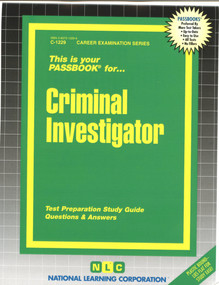 Criminal Investigator - 9780837312293 by National Learning Corporation, 9780837312293