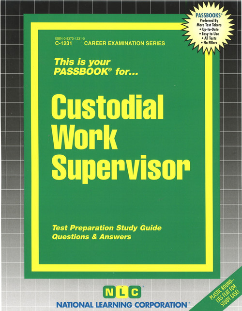 Custodial Work Supervisor - 9780837312316 by National Learning Corporation, 9780837312316