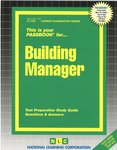 Building Manager - 9780837311494 by National Learning Corporation, 9780837311494