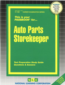 Auto Parts Storekeeper - 9780837311289 by National Learning Corporation, 9780837311289