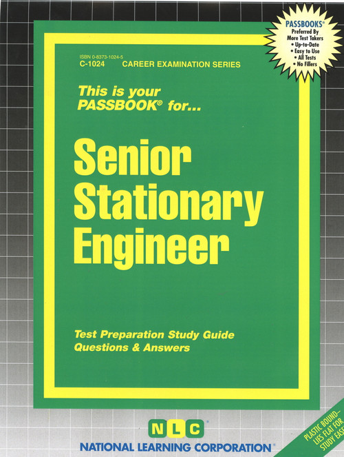 Senior Stationary Engineer - 9780837310244 by National Learning Corporation, 9780837310244