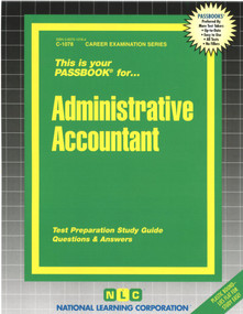 Administrative Accountant - 9780837310787 by National Learning Corporation, 9780837310787