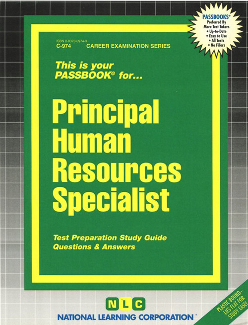 Principal Human Resources Specialist - 9780837309743 by National Learning Corporation, 9780837309743