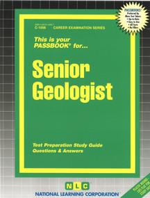 Senior Geologist - 9780837310060 by National Learning Corporation, 9780837310060