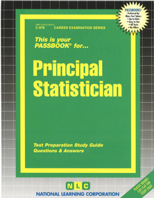 Principal Statistician - 9780837309767 by National Learning Corporation, 9780837309767