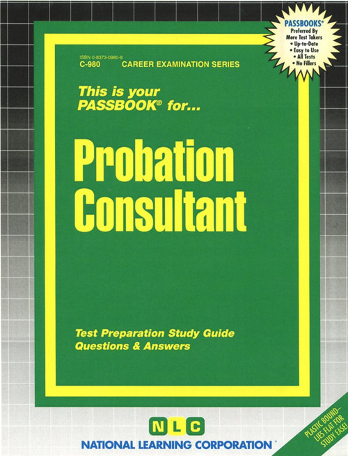 Probation Consultant - 9780837309804 by National Learning Corporation, 9780837309804