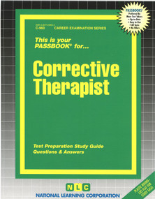 Corrective Therapist - 9780837309606 by National Learning Corporation, 9780837309606
