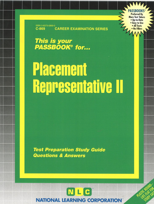Placement Representative II - 9780837308692 by National Learning Corporation, 9780837308692
