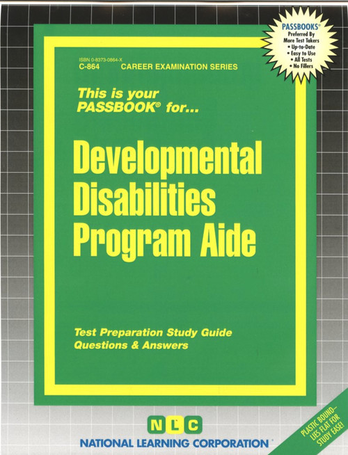 Developmental Disabilities Program Aide - 9780837308647 by National Learning Corporation, 9780837308647
