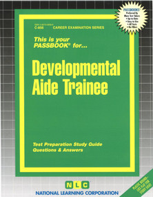 Developmental Aide Trainee - 9780837308562 by National Learning Corporation, 9780837308562