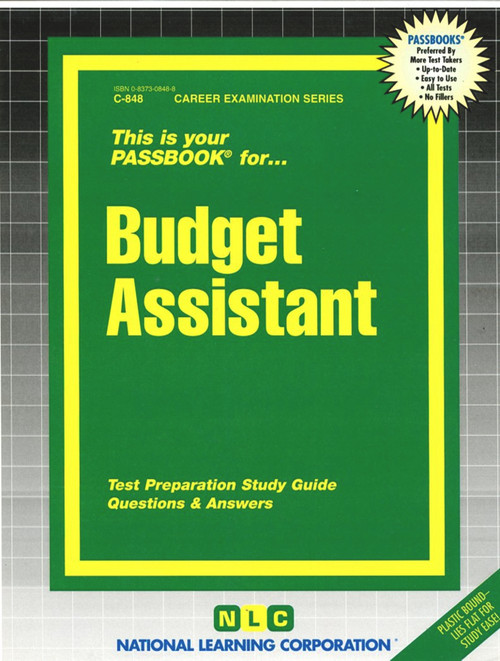 Budget Assistant - 9780837308487 by National Learning Corporation, 9780837308487