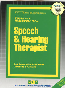 Speech & Hearing Therapist - 9780837307541 by National Learning Corporation, 9780837307541