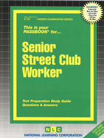 Senior Street Club Worker - 9780837307275 by National Learning Corporation, 9780837307275