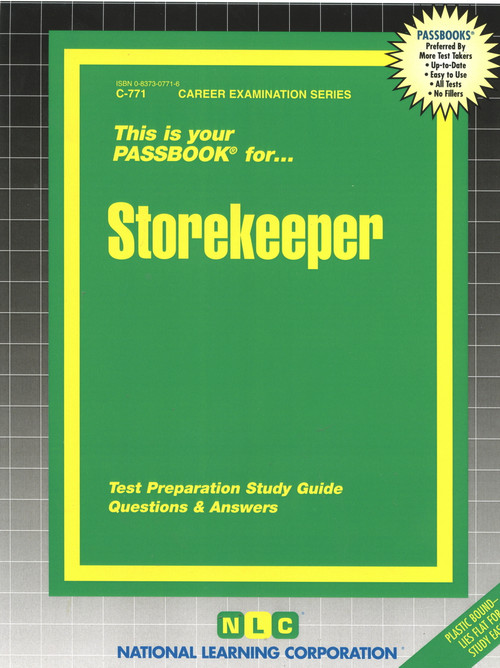Storekeeper - 9780837307718 by National Learning Corporation, 9780837307718