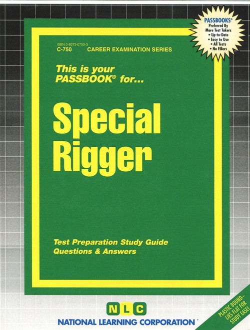 Special Rigger - 9780837307503 by National Learning Corporation, 9780837307503