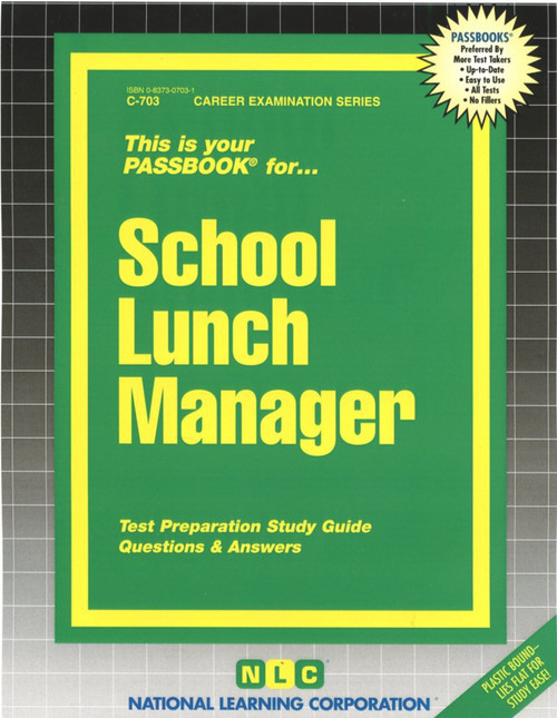 School Lunch Manager - 9780837307039 by National Learning Corporation, 9780837307039
