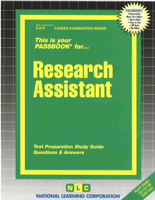 Research Assistant - 9780837306742 by National Learning Corporation, 9780837306742
