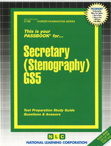 Secretary (Stenography) GS5 - 9780837307060 by National Learning Corporation, 9780837307060