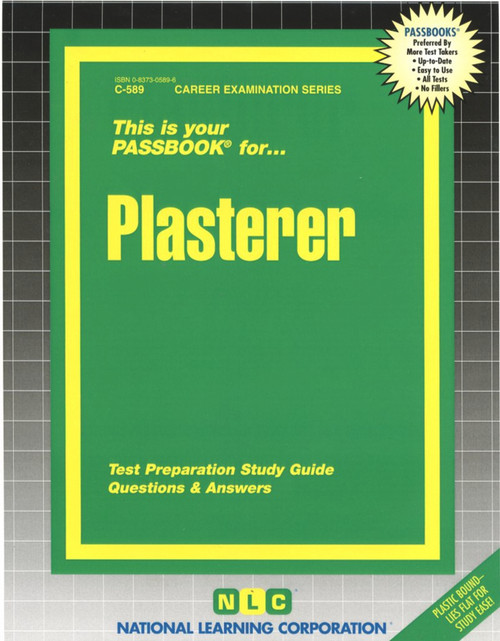 Plasterer - 9780837305899 by National Learning Corporation, 9780837305899