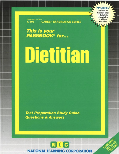 Dietitian - 9780837301969 by National Learning Corporation, 9780837301969